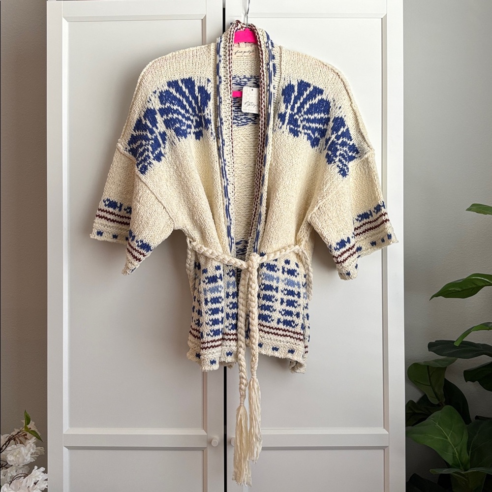 NWT Free People Shell Patterned Cardi, XS - Picture 8 of 11